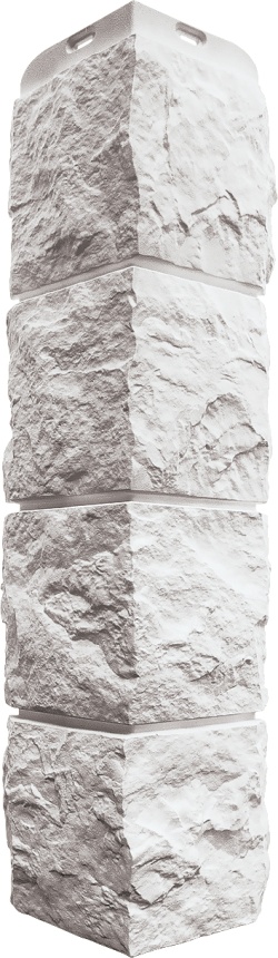 НАРУЖНЫЙ УГОЛ ТУФ ЭКО, ЦВЕТ БЕЛЫЙ