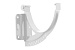 Кронштейн желоба, ПВХ, серия Стандарт, цвет Белый